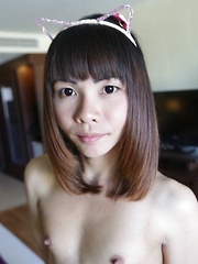 Horny Thai Ladyboy with lovely face enjoys ass packing